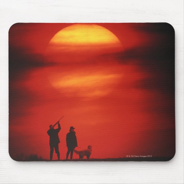 Hunter and Dog Mouse Pad (Front)