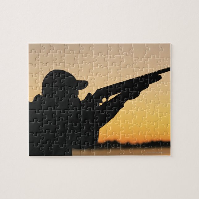 Hunter and Gun Jigsaw Puzzle (Horizontal)