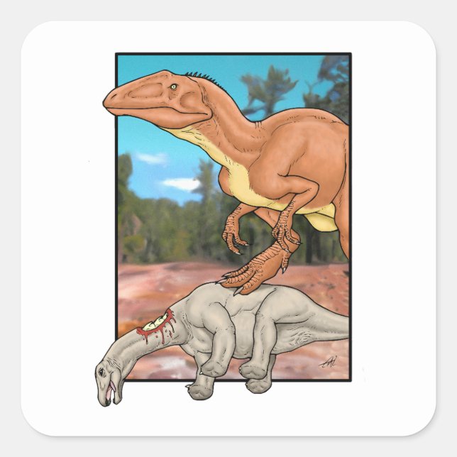 Hunter and Prey Square Sticker (Front)