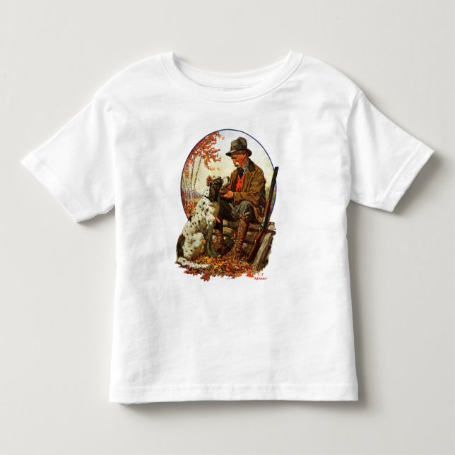 Hunter and Spaniel Toddler T-shirt (Front)