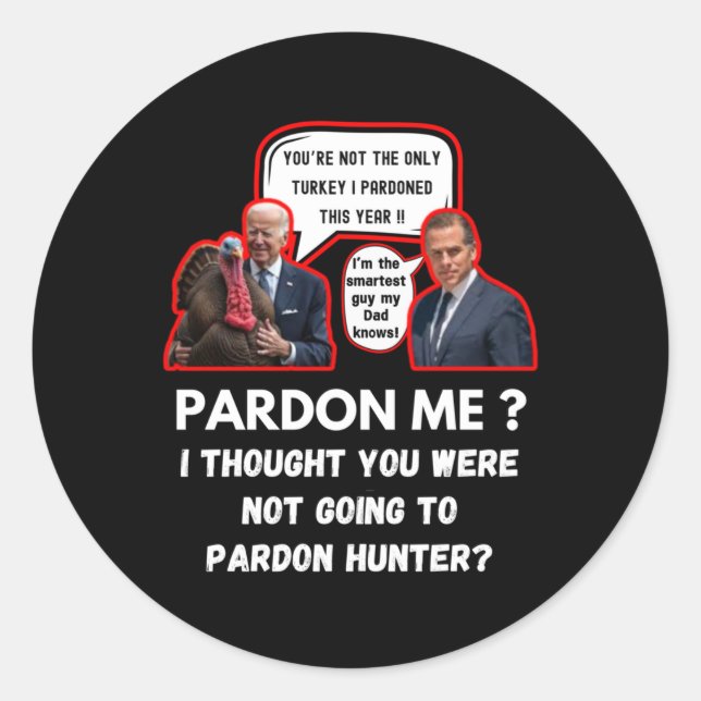Hunter Biden Sticker  (Front)
