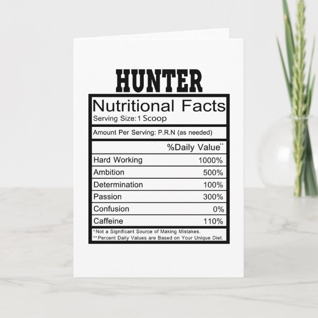 Hunter Card (Front)