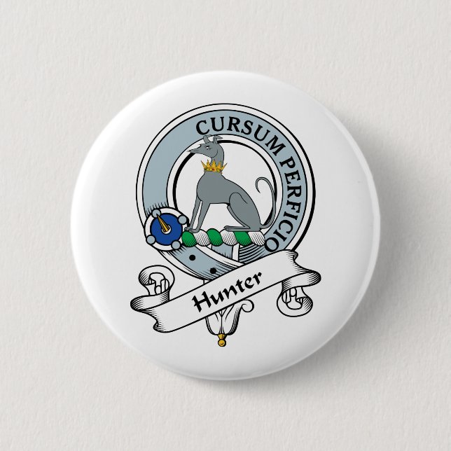 Hunter Clan Badge 2 Inch Round Button (Front)