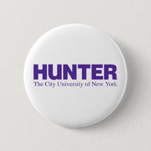 Hunter College CUNY Academic Logo 2 Inch Round Button