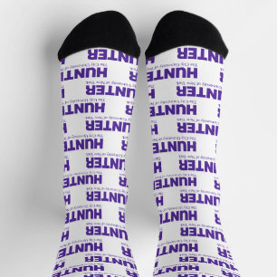 Hunter College CUNY Academic Logo Socks