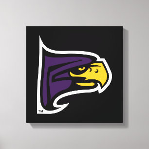 Hunter College Hawk Profile Mascot Canvas Print