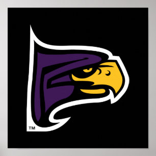 Hunter College Hawk Profile Mascot Poster
