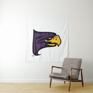 Hunter College Hawk Profile Mascot Tapestry