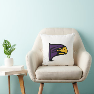 Hunter College Hawk Profile Mascot Throw Pillow