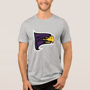Hunter College Hawk Profile Mascot Tri-Blend Shirt