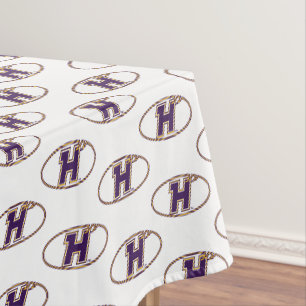 Hunter College Hawks Athletic Logo Tablecloth