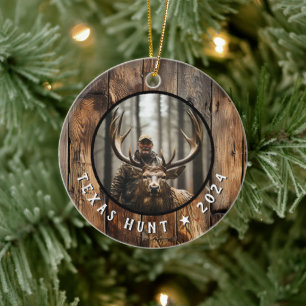 Hunter Commemorative Keepsake Year Ceramic Ornament