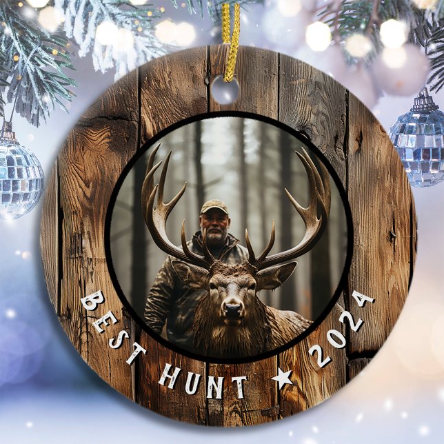 Hunter Commemorative Keepsake Year Ceramic Ornament (Creator Uploaded)