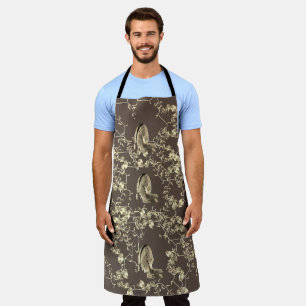 Hunter Country Wood Knot Buck Deer Forest Vines  Apron