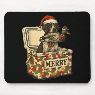 Hunter Dad Christmas Mallard Xmas Duck Lover Women Mouse Pad