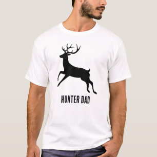 Hunter Dad Deer Silhouette Graphic T-Shirt