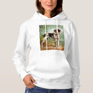 Hunter dog with bird in mouth hoodie