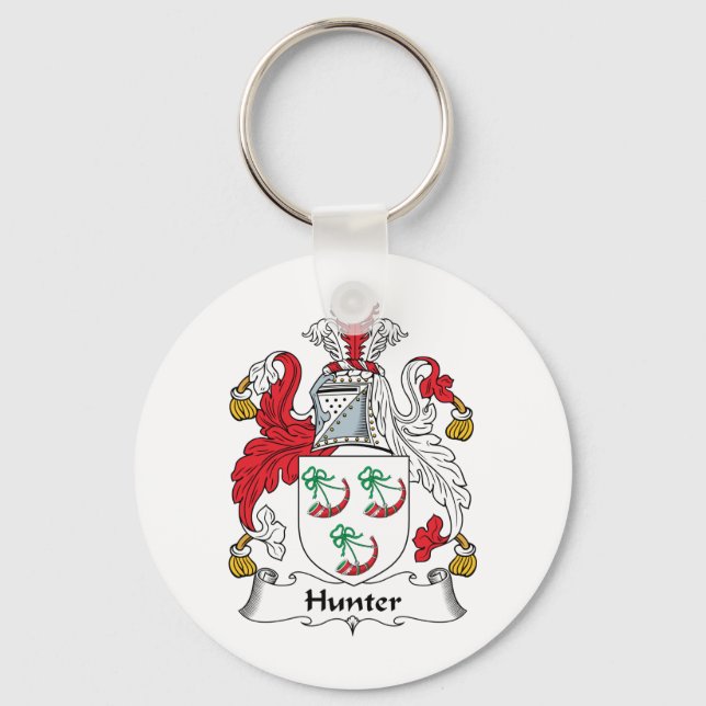 Hunter Family Crest Keychain (Front)