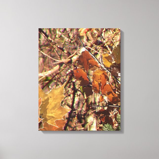Hunter Forest Camouflage Painting Customize This Canvas Print (Front)