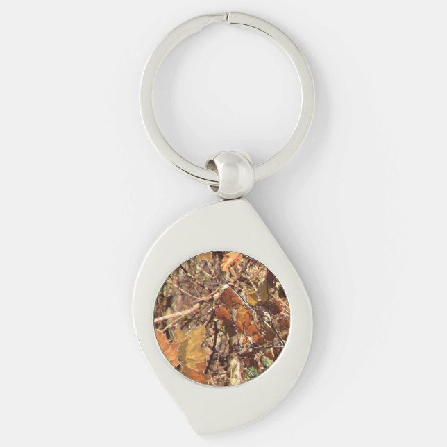 Hunter Forest Camouflage Painting Customize This Keychain (Front)