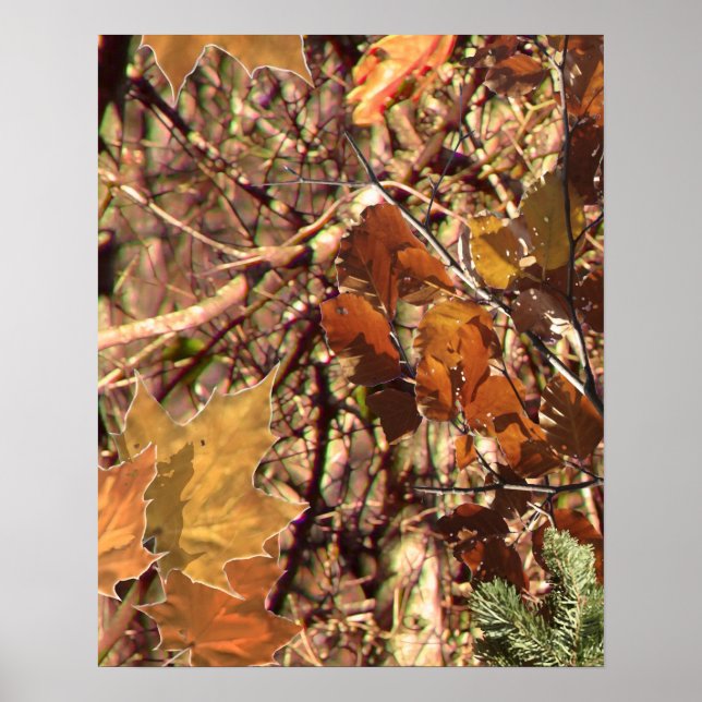 Hunter Forest Camouflage Painting Customize This Poster (Front)