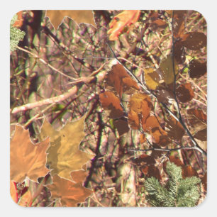 Hunter Forest Camouflage Painting Customize This Square Sticker
