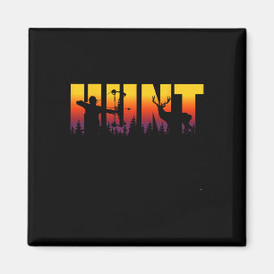 Hunter Forest Deer Bow Hunting Season For Archer H Magnet