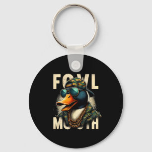 Hunter Fowl Mouth Duck Hunting Goose Hunt Funny Du Keychain