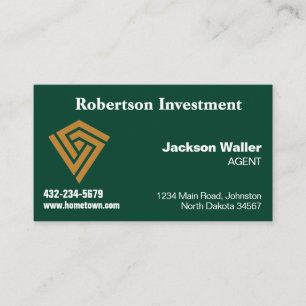 Hunter Green Calling Card for Any Business