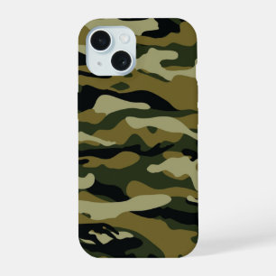 Hunter Green Camo iPhone 15 Case