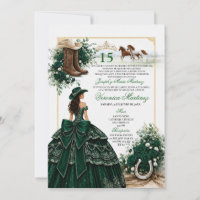 Hunter Green Cowgirl Sweet 15 Dark Emerald Western