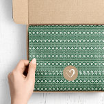 Hunter Green Fair Isle Christmas Sweater Pattern Tissue Paper<br><div class="desc">Custom designed tissue paper features a modern fair isle Christmas sweater pattern. Click Customize It to add your own text and images to create a unique one of a kind design for gift wrap or craft projects.</div>