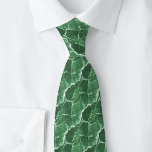 Hunter Green Marble Tie
