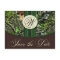 Hunter Green Monogram Camo Wedding Save the Dates
