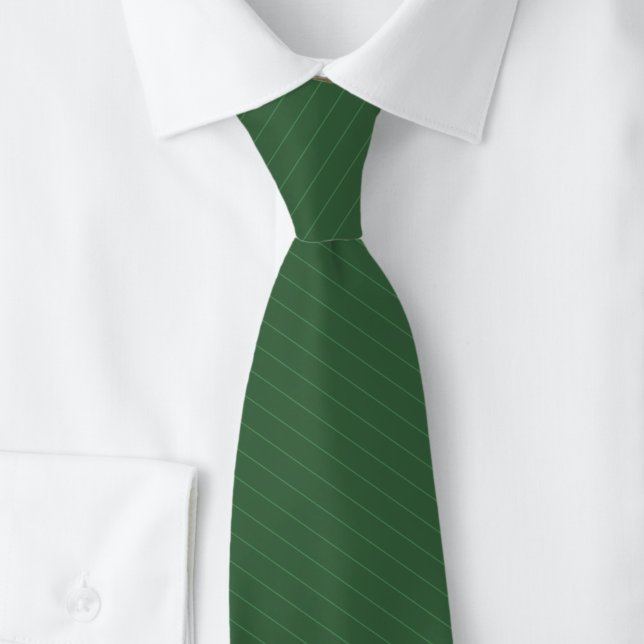 Hunter Green Pinstripe Tie (Creator Uploaded)