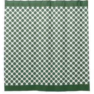 Hunter Green Polka Dots