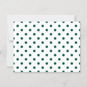 Hunter Green Polka Dots Postcard