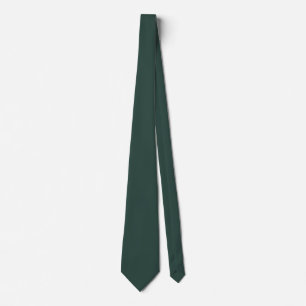 Hunter Green Solid Color Tie