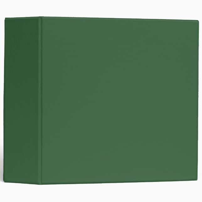 Hunter Green Solid Colour | Classic Binder (Front/Spine)