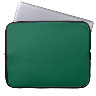 Hunter Green Solid Colour laptop sleeve