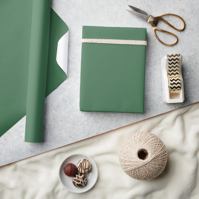 Hunter Green Solid Colour Wrapping Paper (Crafts)