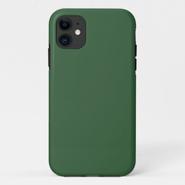 Hunter Green Tough iPhone 11 Case (Back)