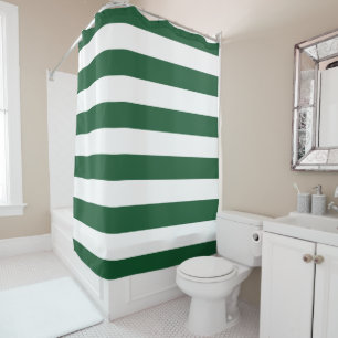 Hunter Green Wide Stripes