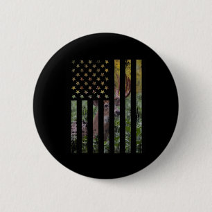 Hunter Hunting Hunt Deer Hunting Buck Elk American 2 Inch Round Button