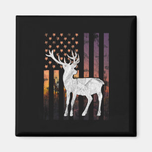 Hunter Hunting Hunt Deer Hunting Buck Elk American Magnet