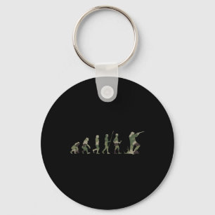 Hunter Hunting Hunt Deer Hunting Buck Elk Camo Cam Keychain