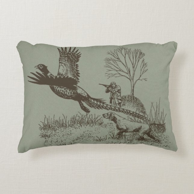 Hunter (Hunting with GSP)   Accent Pillow (Front)