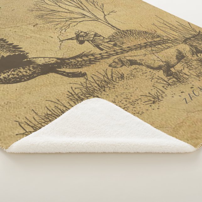 Hunter (Hunting with GSP)  Sherpa Blanket (3/4)