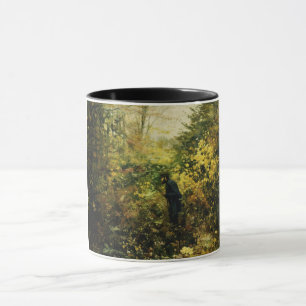 Hunter in the Forest (by H.A. Brendekilde) Mug