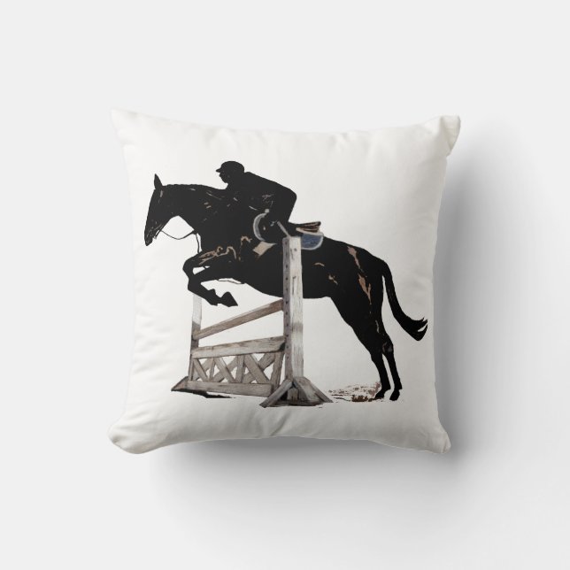 Hunter/Jumper Horse American MoJo Pillow (Front)